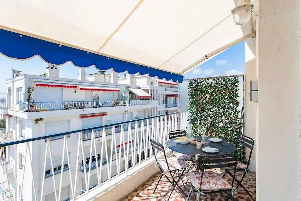 #15 2P Magnan Sea View 5 Min Beach Terrace & Parking Lägenhet Nice 0*,  Frankrike