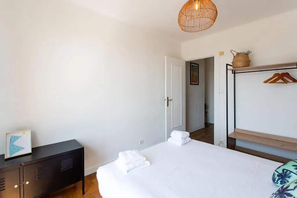 #15 2P Magnan Sea View 5 Min Beach Terrace & Parking Lägenhet Nice