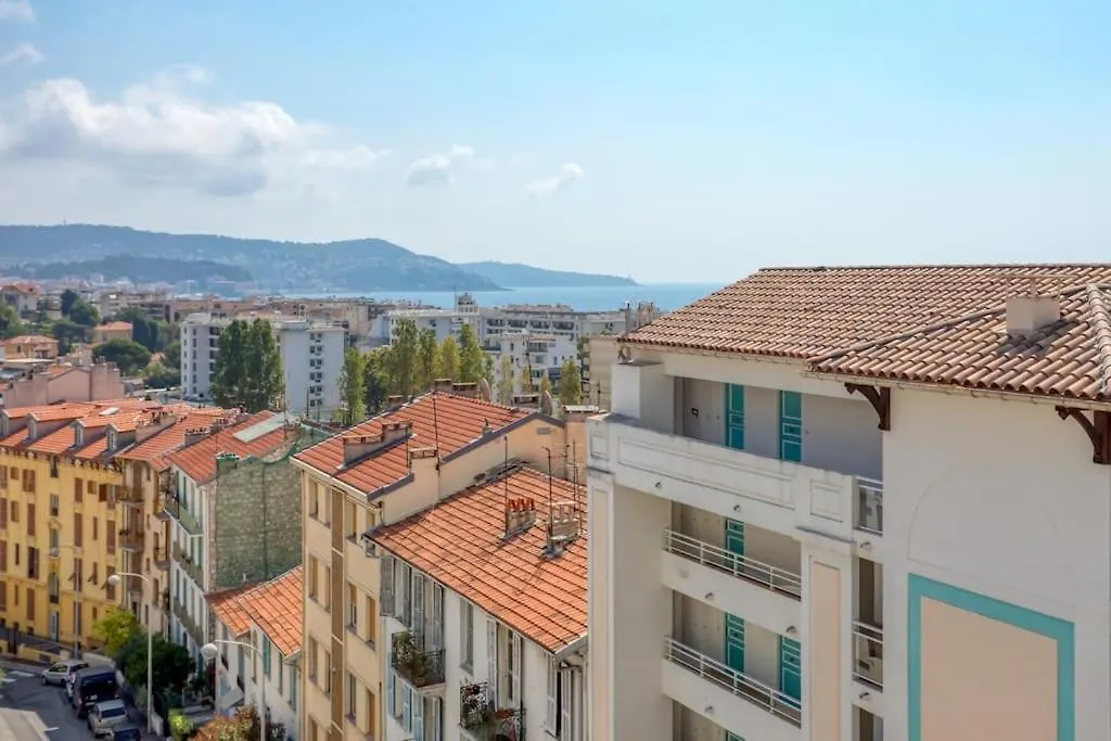 #15 2P Magnan Sea View 5 Min Beach Terrace & Parking Lägenhet Nice Frankrike