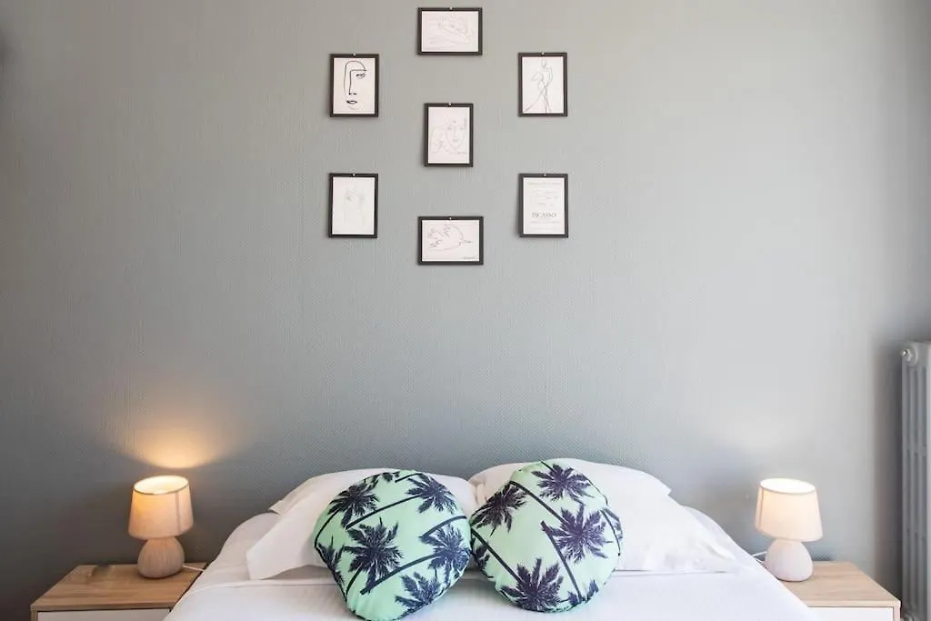 #15 2P Magnan Sea View 5 Min Beach Terrace & Parking Lägenhet Nice
