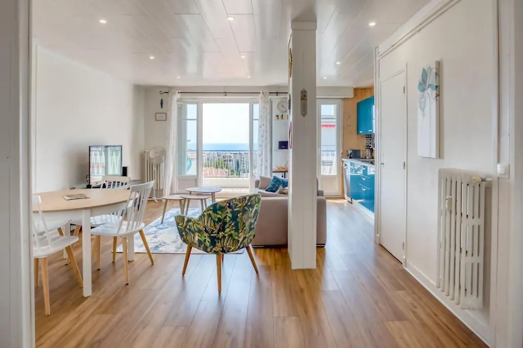 #15 2P Magnan Sea View 5 Min Beach Terrace & Parking Lägenhet Nice