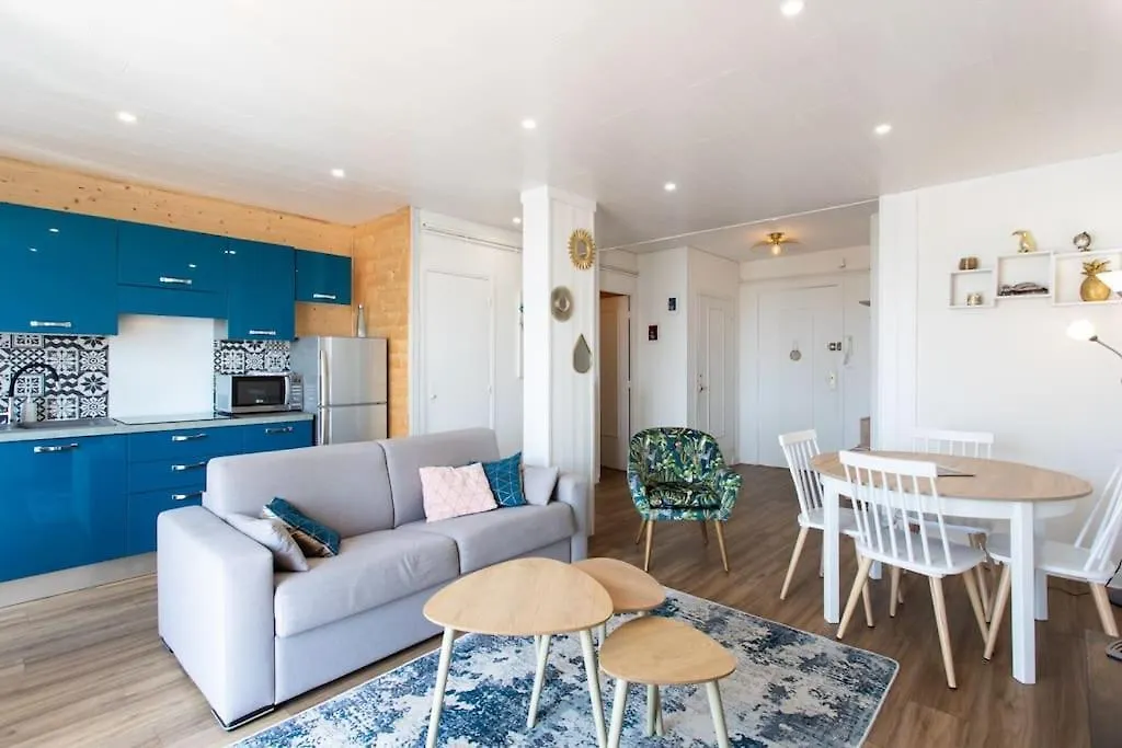 #15 2P Magnan Sea View 5 Min Beach Terrace & Parking Lägenhet Nice 0*,  Frankrike